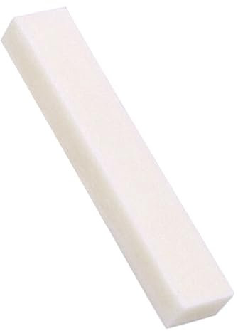 DIY Unslotted Guitar Nut Replacement Unbleached Bone Guitar Blank For Folk Electric Acoustic Guitar Easy To Use Unbleached Bone Guitar Blank String Instrument Nut