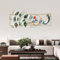 OMGGYER Wanddeko Metall Ginkgo Blatt Pfau 3D Bilder Wandskulpturen, Metallbilder Wanddeko Gold Wandbild Metall Groß Wanddekoration für Wohnzimmer, Schlafzimmer, Esszimmer, Home, Office (110 * 52cm)