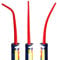 Caulking Nozzle of Caulking Gun, Curved caulking Nozzle applicator, Replacement Extension Tool Used in Construction (3 Pieces-1, one Straight Two Bend)