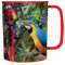 3D LiveLife Deluxebase - Tazza di plastica con pappagallo lenticolare 3D, 300 ml, per bambini, con opere d'arte originali concesse in licenza da un famoso artista David Penfound