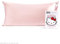 Kitsch Kissenbezug aus Satin mit Hello Kitty-Motiv, Reißverschluss, gut für Haare, weicher als Seide, kühlend, maschinenwaschbar, knitterfrei, Kingsize, 48 x 91 cm, Rosa Kitty-Gesicht
