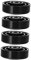 CIYODO Subwoofer Isolation Pad Universal Speaker Pad Set 30x11mm Diameter Aluminum Alloy Isolation Feet Pads Vibration Absorbing for Amplifier Furniture Legs