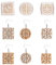 KOOLEVER 3 Stück Polymer Clay Ausstecher Set für Ohrringe, Retro Geometrische und Blumenformen, Tonausstecher Für Polymer-Set für Schmuckherstellung