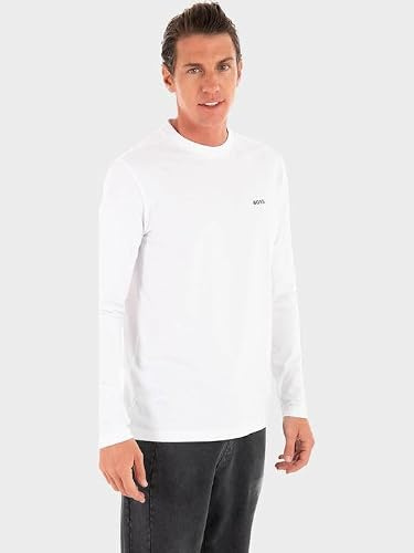 BOSS Men's Long T-Shirt, 100White, M