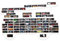 MOLILAND Sammlervitrine Fächer Setzkasten Holz Sammelbox Fire Brigade, Kinderzimmerdekoration, Kinderzimmerdekoration, Hängende Ablage für Zubehör und Spielzeug
