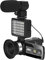 RKYRRKI Caméscope vidéo numérique grand angle 4 K avec enregistrement en boucle au ralenti, micro, mise au point automatique, webcam en streaming, kit de vlog (carte SD 128 Go, génération 3)