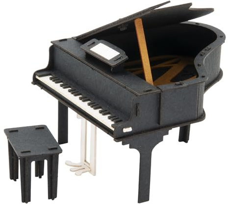 Fridolin 11571 3D-Papiermodell - Klavier - Bausatz Piano, Flügel aus robustem Spezial-Karton