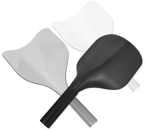 IWOWHERO 3stücke Friseurschutzmaske Mit Griff Wiederverwendbare Haarspray-gesichtsschutz Für Friseursalon Und Haarfärbung Ergonomisch Ausgewählten Materialien Gefertigt