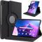 World biz Rotating Case for Lenovo M10 3rd Gen 10.1 Inch Case 2022 (TB328FU/TB-328XU) 360 Degree Rotation Protective Stand Leather Folio Cover Back, Auto Wake/Sleep Tab M10 (Black)