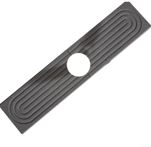 Plateau de séchage en diatomite, tapis absorbant pour robinet 45 x 10 cm, peut être utilisé comme porte-savon et porte-éponge (gris clair)