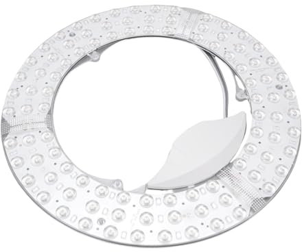 Syrisora Module Lumineux LED du Ventilateur de Plafond, luminosité Réglable, Conception D'attachement Magnétique, Gradin à Trois Couleurs pour la Lumière du Ventilateur de Plafond (96W)