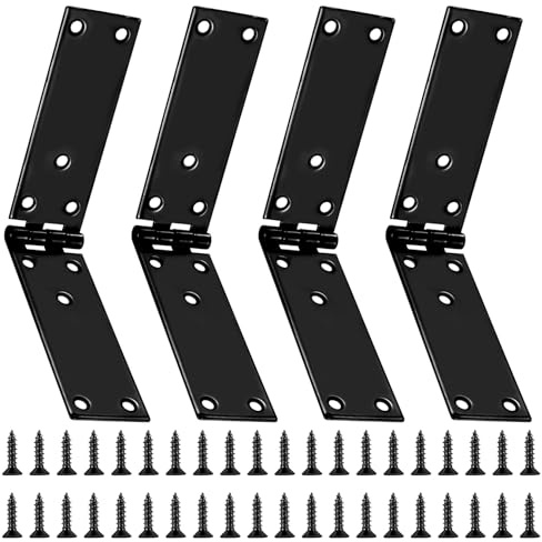 4 Pz Nastro per Casse, Cerniera Cassapanca, Cerniere Pieghevoli per Mobili, Connettore Cerniera a Scomparsa Resistenti, Cerniere per Porte in Legno Scatole Armadi (200 x 35 mm)