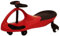 Wiggle Car Rutschauto, Twist-Lenkung ohne Batterien und Pedale, Indoor/Outdoor Kinderfahrzeug ab 3 Jahre (Rot/schwarz)