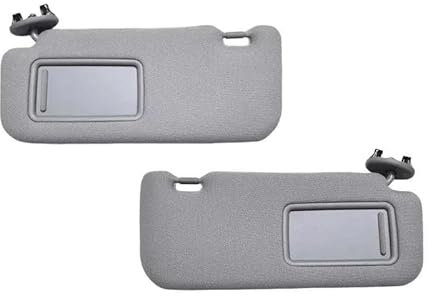 HPZPRPCEW Para Toyota para Auris para Corolla 2008-2013 Parasol Interior con Espejo Color Gris Y Beige para Lado del Conductor Y del Pasajero(Gray Left and Right)