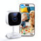 Outinput 2K Wi-Fi Telecamera interni per sicurezza domestica, baby monitor, telecamera per animali domestici - rilevamento movimento, visione notturna, audio bidirezionale, condivisione con famiglia