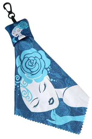 Quorvex Chiffons de Nettoyage pour Lunettes - Lingette Réutilisable pour Écran avec Porte-Clés,Chiffon pour Objectifs Appareil Photo et Miroirs,Nettoyage Écran Tactile Phone Ordinateur