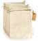 Leafico Cotton Produce Bags - Large 25x30 cm - 12 Pcs Multipurpose Eco Cloth Bags - Muslin Fabric Sacks with Drawstrings - Linen, Canvas Pouches for Vegetables and Bread