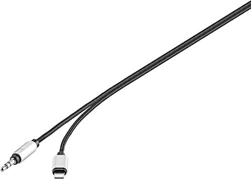 Renkforce RF-3432028 USB/Jack Audio Connection Cable [1x Apple Lightning Plug to 1x Jack Plug 3.5 mm] 1.20 m S