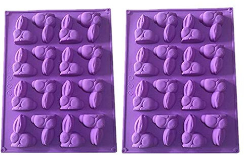 BJ-SHOP Schokoladen Formen, Silikon Seifenform 2er-Pack Gumdrop Jelly Formen Schokoladen Formen Seifen Formen