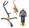 Gonioa Klappbarer Saxophonständer für Altsaxophon, Altsaxophonständer, verstellbarer Metalldreieckssockel, Saxophonhalter, tragbares Musikinstrument