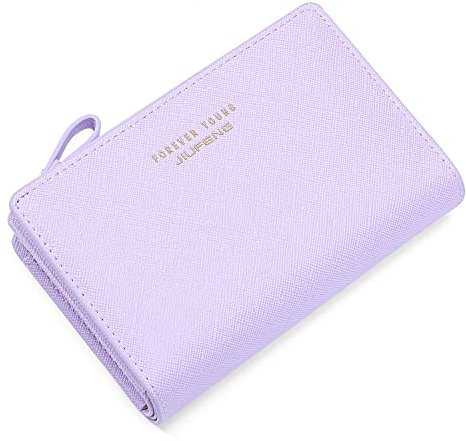 JIUFENG Cartera con Cremallera para Mujer Bloqueo RFID Bolsas Multiusos para Monedas Titular de la Tarjeta de crédito Monederos Cortos