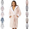 Light & Shade Pretty Woman PWC2275 Accappatoio donna Coral Supersoft Fleece Accappatoio, Cappuccio Macchie - Rosa/Bianco, L/XL