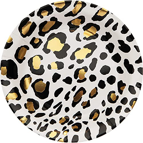 Creative Foil Assiette léopard 18 cm