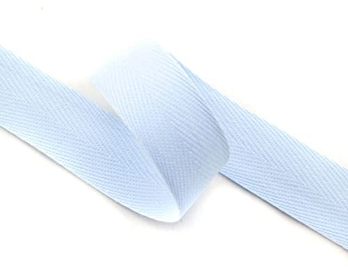 10mm | 5m Köperband | Nahtband | Farbauswahl I 76% Baumwolle (hellblau)
