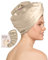Kitsch Satin-Satin-Schnell trocknendes Haarhandtuch für Frauen, saugfähiges Haarwickel-Handtuch für nasses Haar, Haar-Turban-Handtuch, Haar-Accessoires (Champagner)