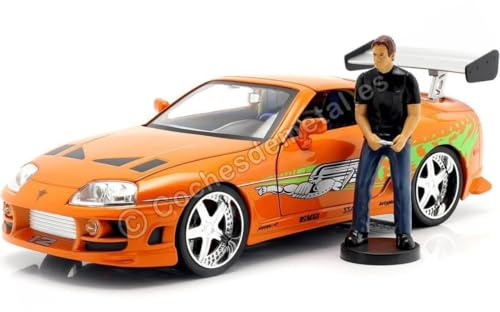 JADA Toys 1/18 - Toyota Supra + Brian Figure - Fast and Furious - 31139OR