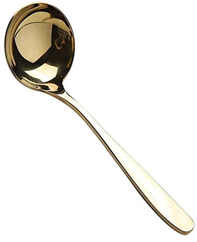 Ensemble de cuillères Cuillère de Vaisselle pour Restaurant à la Maison, Cuillère à Soupe Domestique en Acier Inoxydable coréen doré 304 Créative Petite cuillère épaissie spéciale pour la Soupe