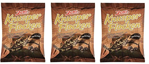 3er Pack Zetti Knusperflocken Zartbitter (3 x 130 g)
