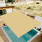 Rechteckig Sonnensegel Wasserdicht 3.5 x 9 m UV-Schutz Windschutz Garden Schattiernetz Leicht Und Haltbarkeit für Patio Hinterhof Rasengarten, Sandgelb