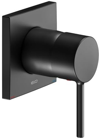 Keuco Fertigmontageset IXMO Soft UP-Einhebelmischer, eckig, schwarz matt