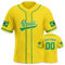 Yolovi Brasilien Personalisiertes Baseball Trikot 3D Stickerei/Druck World Baseball Jersey mit Ihrem Namen und Nummer Hip Hop Baseball Shirt für Herren Damen Kinder, Small-6X-Large
