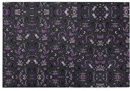 Lila Schwarz Goth Gruseliges StOlmx Bild Puzzles für Erwachsene 1000 Teile – Entspannen und Entspannen Sie sich mit unserem Holzpuzzle