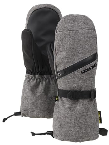 Burton Kids' Vent Snowboard & Ski wasserdichte Fäustlinge (Grey Heather, L)