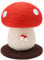 BORDSTRACT 34cm/13.4inch Cute Mushroom Shaped Cat Tree with Scratching Post for Kittens Small Cat Scratching Board for Pets