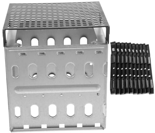 Gadpiparty 5-lagen 3,5- Festplattenkäfig aus Edelstahl für Computer Case mit Schutz und Einfacher Installation