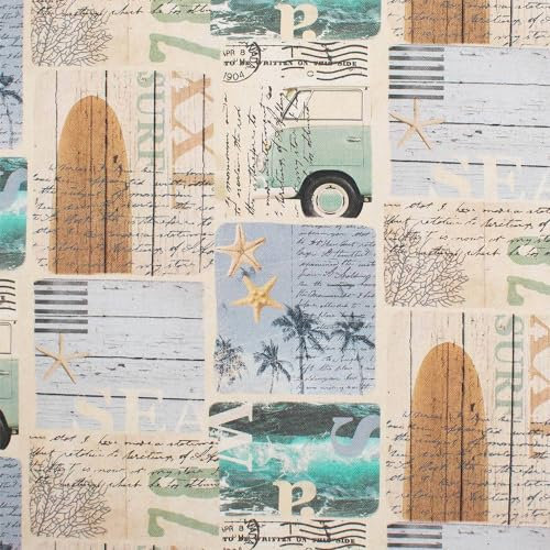 Canvas Stoff Beach, Dekostoff 100% Baumwolle, Leinenoptik, natur (Länge am Stück: ab 50cm / Breite: 135cm)