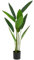 Avilia Plante Artificielle Tropicale décorative 97 cm - Strelitzia Artificielle avec Vase Noir Mat pour intérieur, Arbre réaliste pour Salon et Bureau