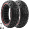 VOLOHAS 10x2,7-2,75 Vollreifen 10 Zoll Solide Reifen 70/65-6,5 Ersatzreifen für Hitway H5/HB24/Hiboy/Smartgyro Speedway/Rockway/Crossover Speedway 5/Dualtron 3/Kugoo G-Booster/G2 Pro (Rot 2 PCS)