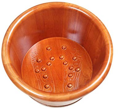 ZURBAQD Giuin-Fußbad in Holzfass-Form, entspannendes Fußbad, Fußwanne zum Einweichen der Füße, großes Fußbadbecken, Fußeimer aus verdicktem Material. Warm as Ever