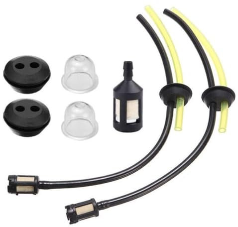 XKSOCT 7 pièces Tuyaux D'essence,Universel Filtre à Essence Kit,Tuyau de Carburant Pour Débroussailleuse,Tondeuse,Durite avec Filtre et Poire d Amorçage (3.5MM de diamètre interne)