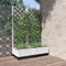 Iiaky Jardinière avec Treillis Blanc 80x40x121,5 cm PP,Jardiniere sur Pieds,Bac avec Treillis,Jardiniere Terrasse