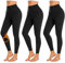 FuelMeFoot 3er Pack Thermo Leggings gefüttert Leggings Damen High Waist Leggins Warm Winter.01-Schwarz/Schwarz/Schwarz L/XL