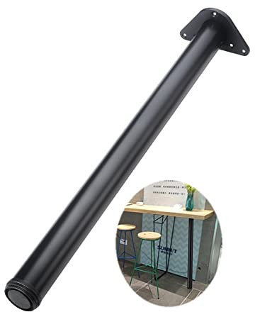 Pied de table réglable en acier inoxydable pour îlot de cuisine 110 cm de hauteur avec vis