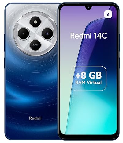 Redmi 14C 8GB 256GB Blue, Android Smartphone, 2,0GHz, 6,88 Display, 50MP AI-Zweifach-Kamera, 5160mAH Akku, 18W FastCharge