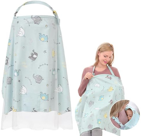 Cubierta de lactancia materna, cubierta de lactancia para mamá, cubierta de lactancia con dos capas de tela, fundas de lactancia para protección de lactancia, cubierta de lactancia para cochecito