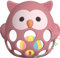Greifball Für Babys-Montessori Spielzeug Zahnungshilfe Baby -BPA Frei Beißspielzeug Baby Geschenk Für Babys Von 3-18 Monate (rosa-C, Eule)